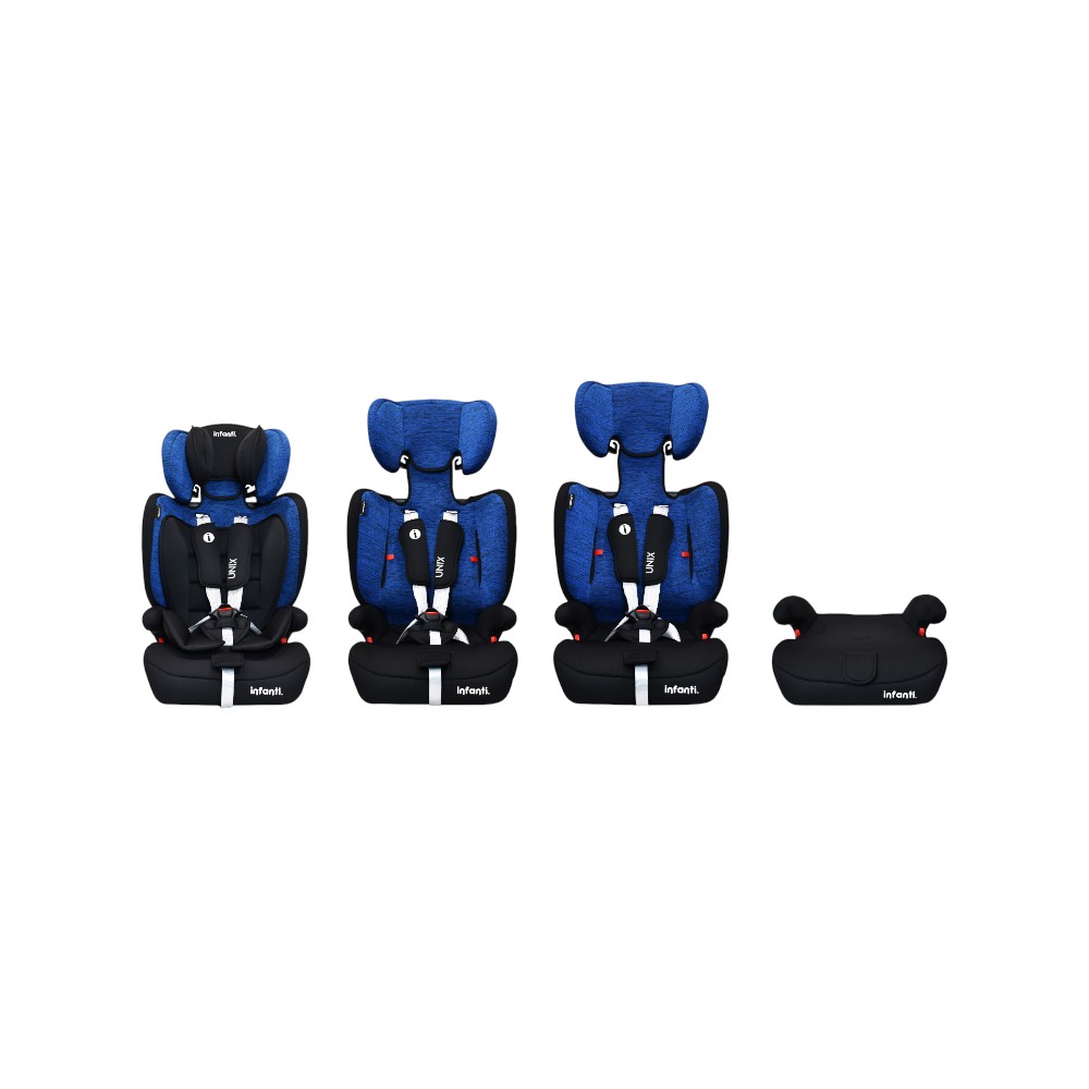 Foto 3 pulgar | Autoasiento Infanti Unix Azul Grupo 1, 2, 3 Convertible A Booster