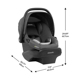 Foto 3 | Asiento De Coche Infantil Evenflo Litemax Nxt Con Sensorsafe Anchor Gray - Venta Internacional.