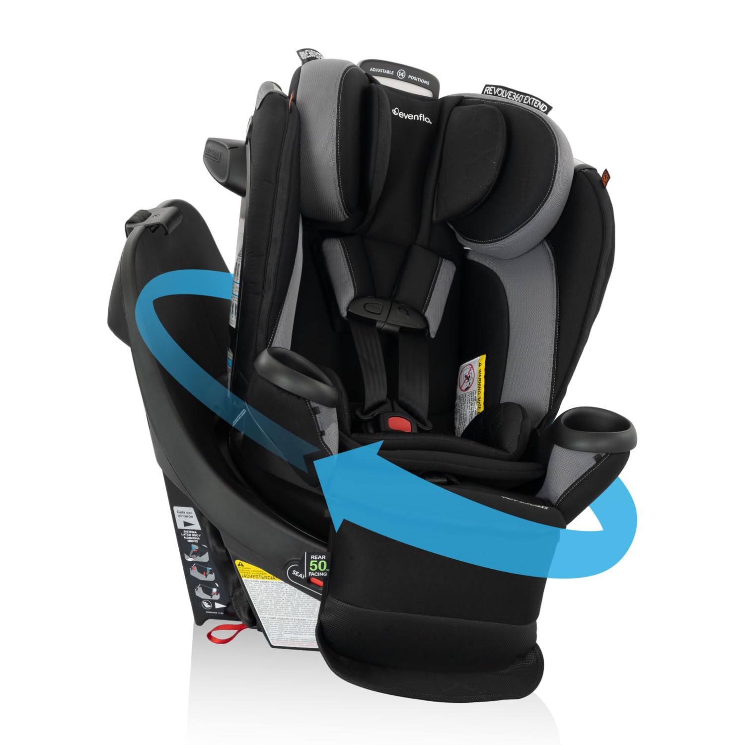 Asiento De Coche Evenflo Revolve360 Extend, Todo En Uno, Giratorio - Venta Internacional.