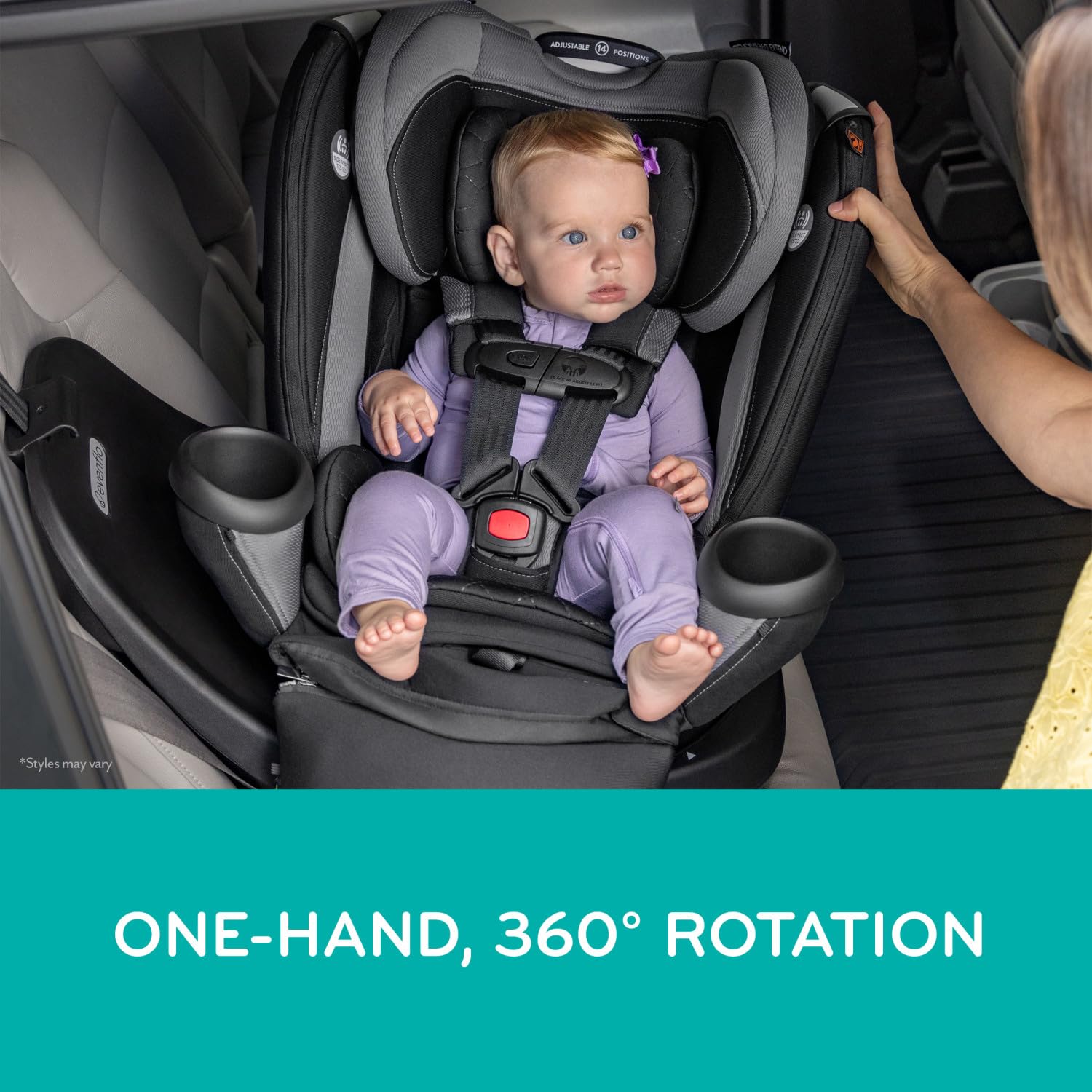 Foto 3 pulgar | Asiento De Coche Evenflo Revolve360 Extend, Todo En Uno, Giratorio - Venta Internacional.