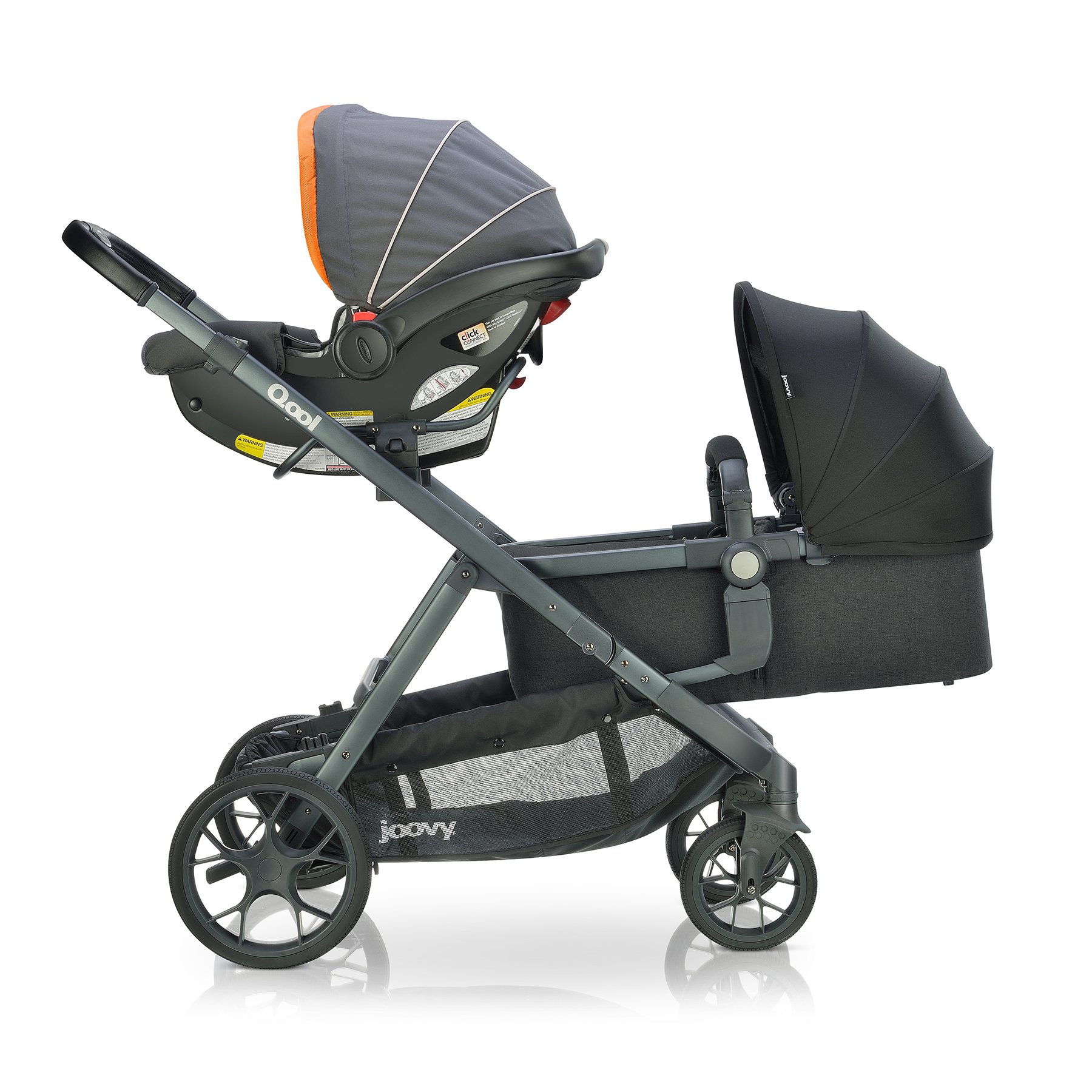 Foto 3 pulgar | Silla De Paseo Joovy Qool Personalizable, Individual, Doble/triple, Negra - Venta Internacional.