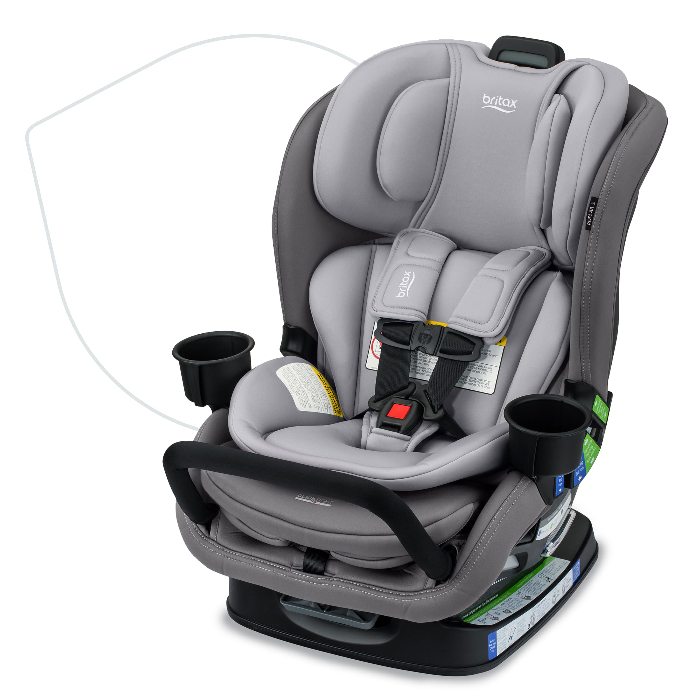 Asiento De Coche Convertible Britax Poplar S Clicktight Glacier - Venta Internacional.