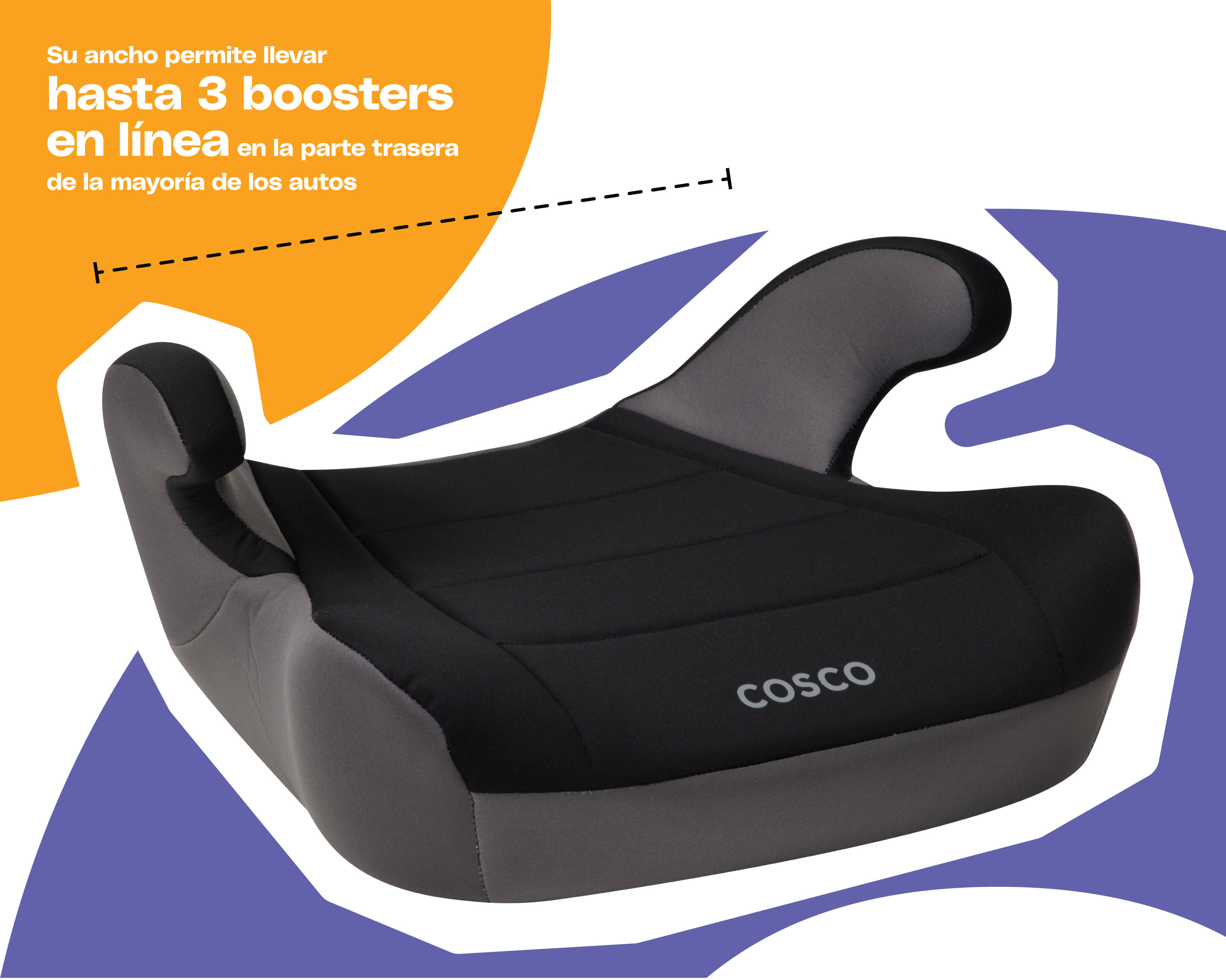 Foto 5 pulgar | Cosco Autoasiento Booster Rise Lx Fossil Black