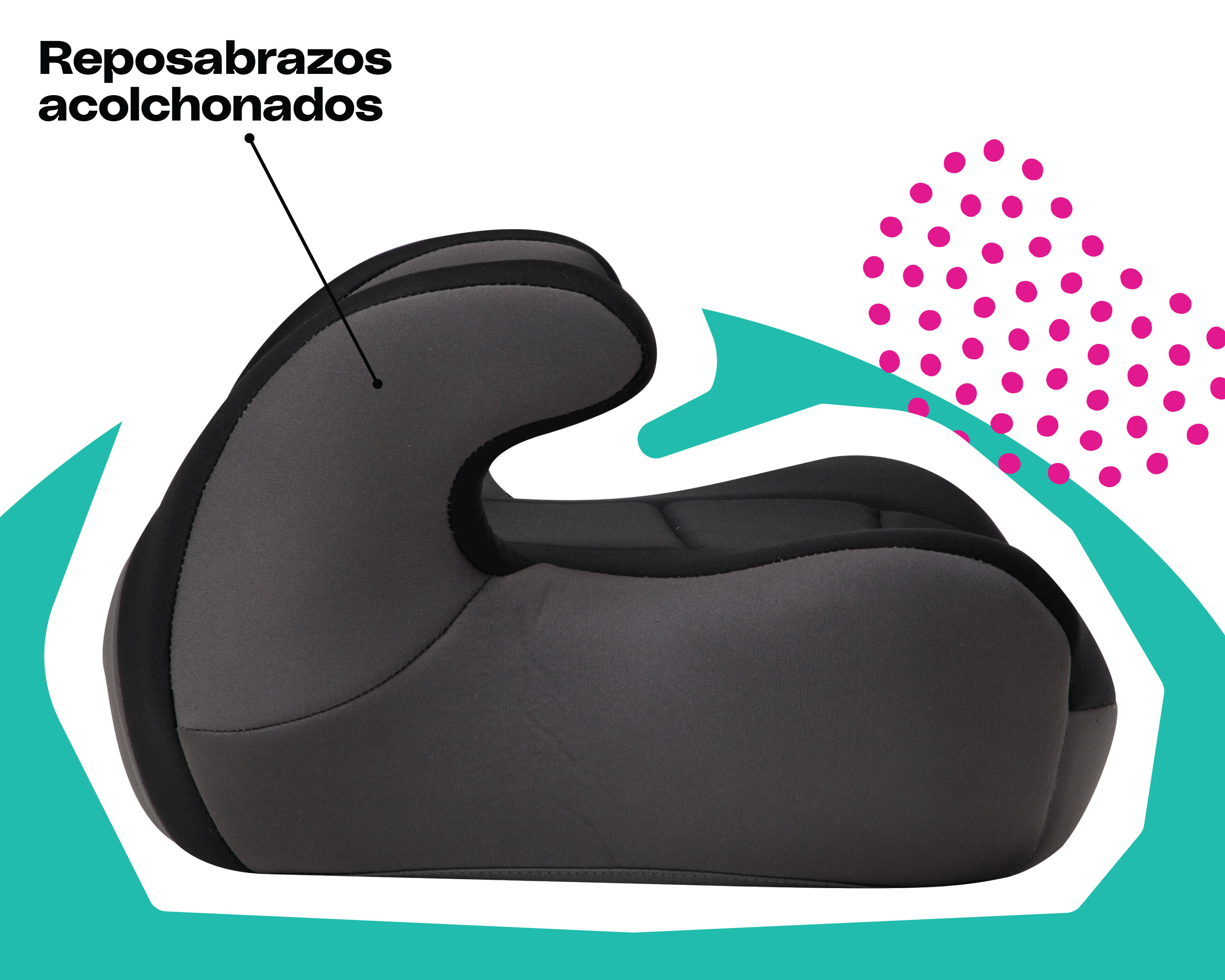 Foto 6 pulgar | Cosco Autoasiento Booster Rise Lx Fossil Black