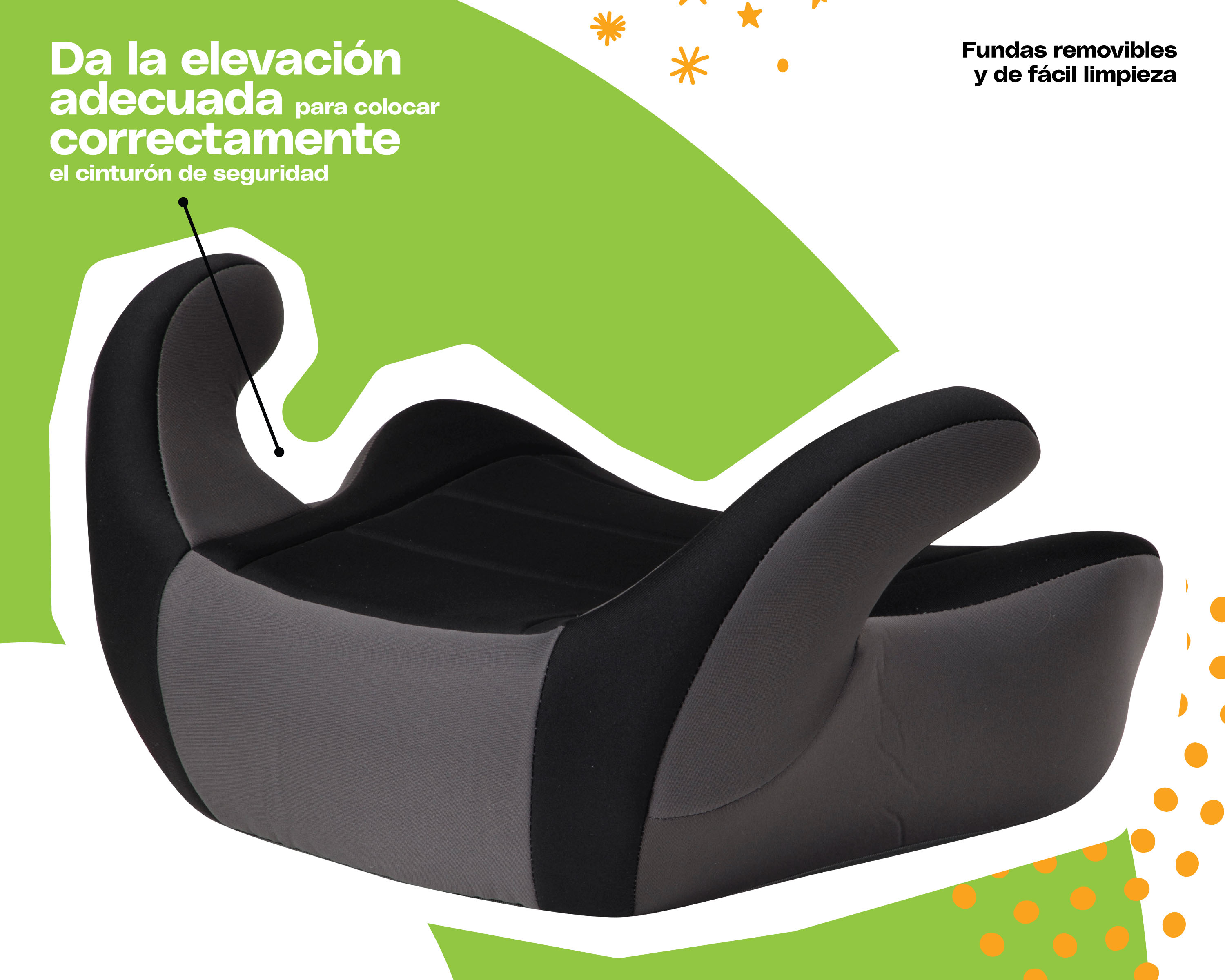 Foto 7 pulgar | Cosco Autoasiento Booster Rise Lx Fossil Black