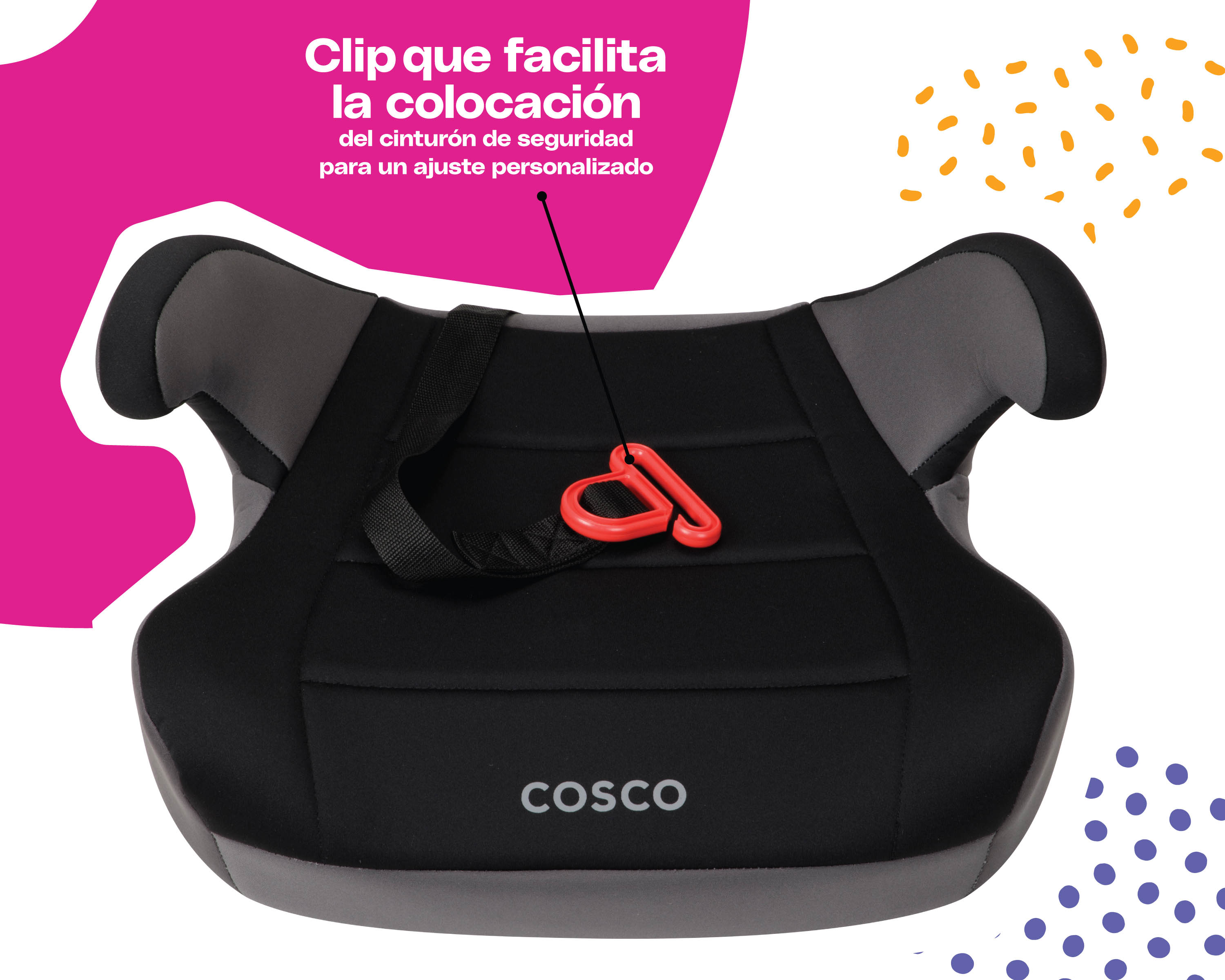 Foto 8 pulgar | Cosco Autoasiento Booster Rise Lx Fossil Black
