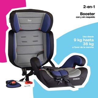 Foto 2 | Cosco Autoasiento Booster Tour Gris/azul