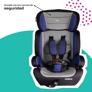 Foto 5 | Cosco Autoasiento Booster Tour Gris/azul
