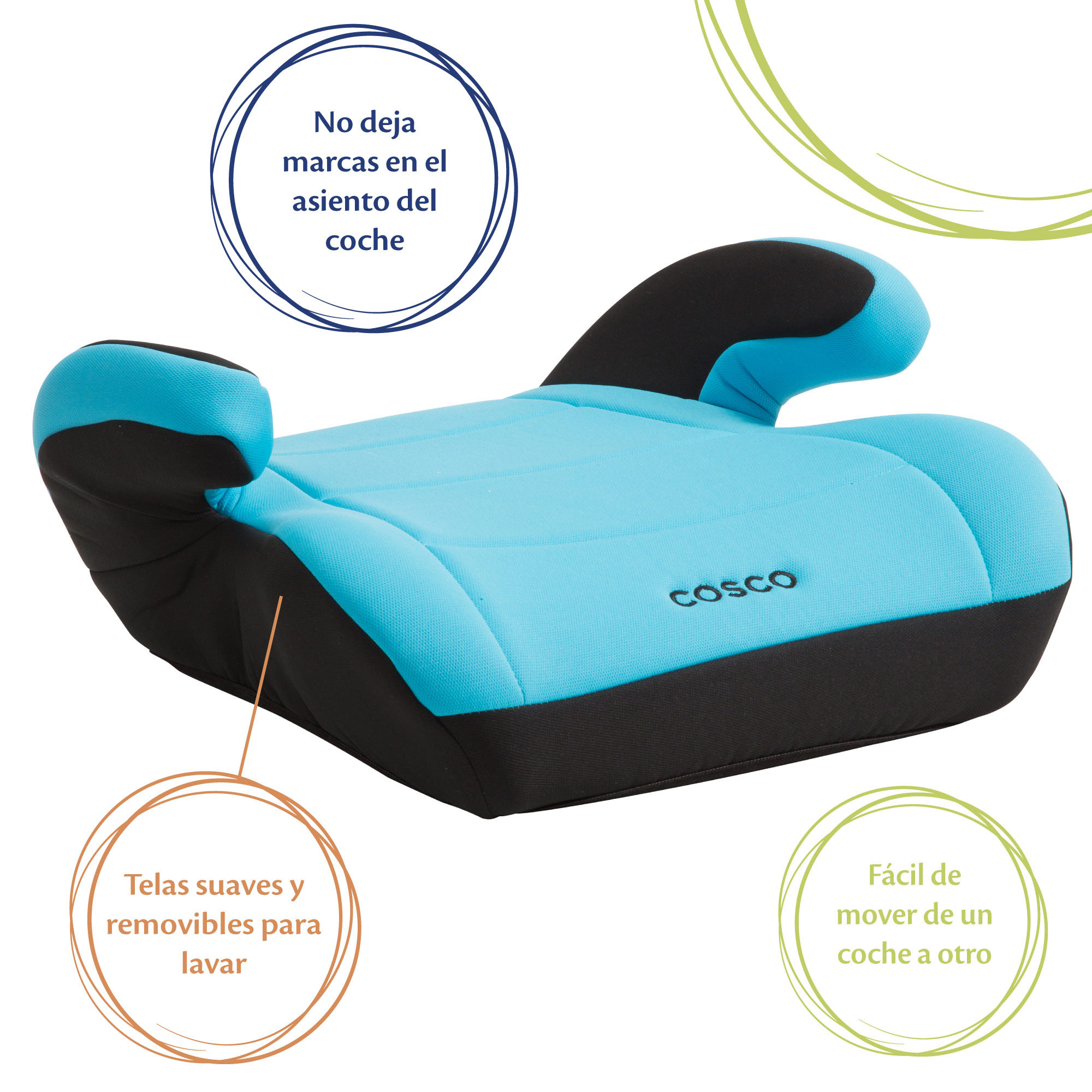 Foto 5 pulgar | Cosco Autoasiento Booster Topside Azul