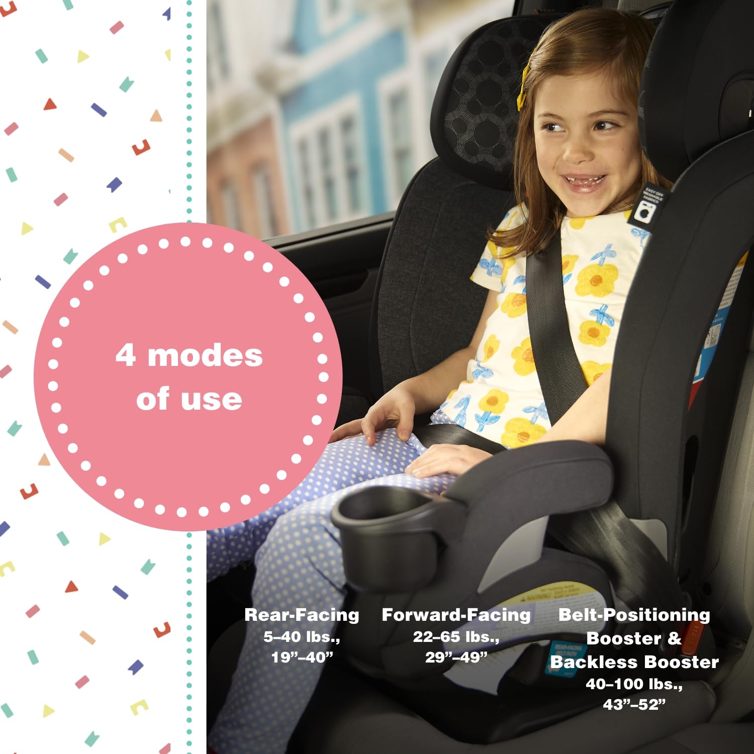 Foto 5 pulgar | Asiento De Coche Convertible Disney Baby Everslim Vintage Mickey - Venta Internacional.