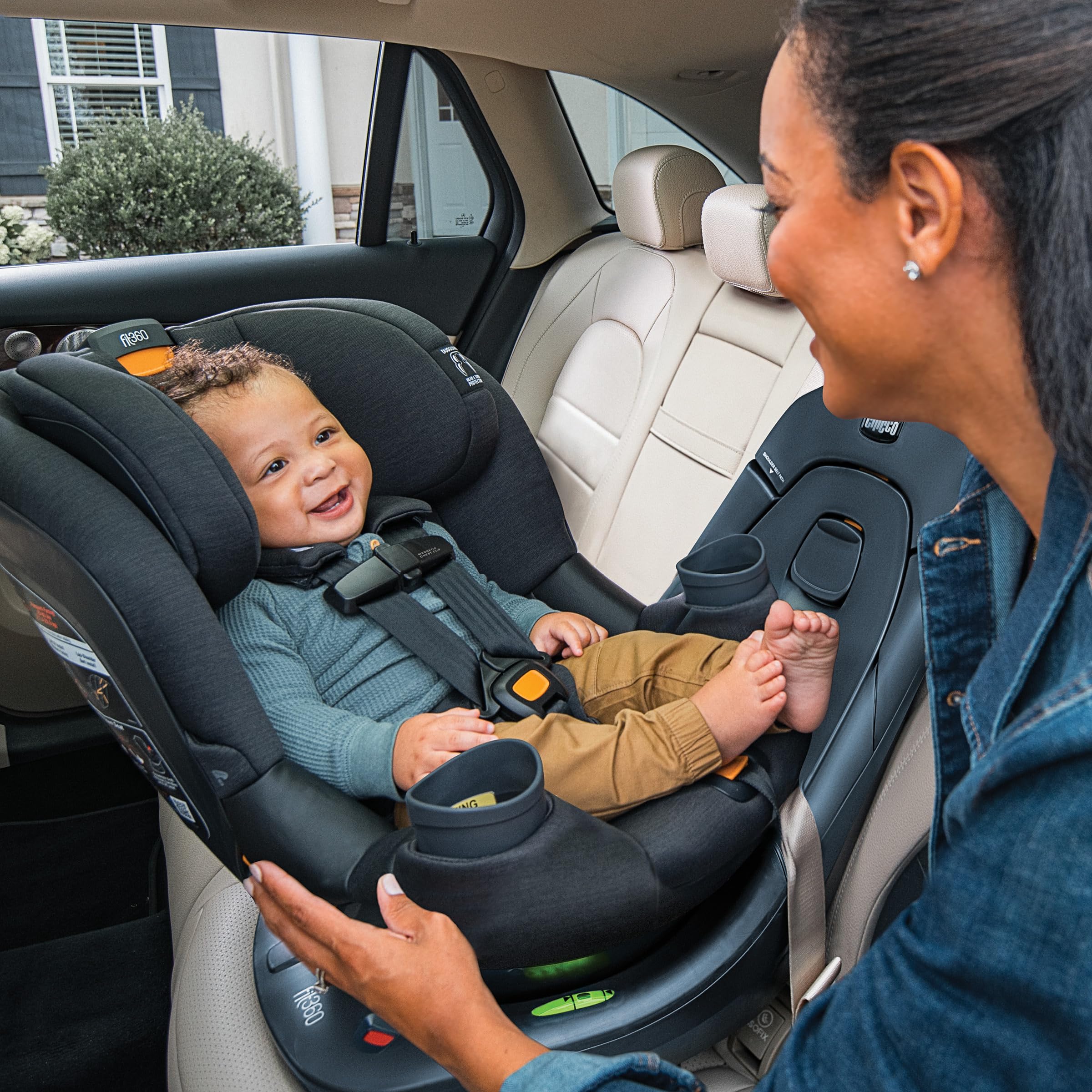 Foto 3 pulgar | Asiento De Coche Convertible Chicco Fit360 Cleartex Black - Venta Internacional.