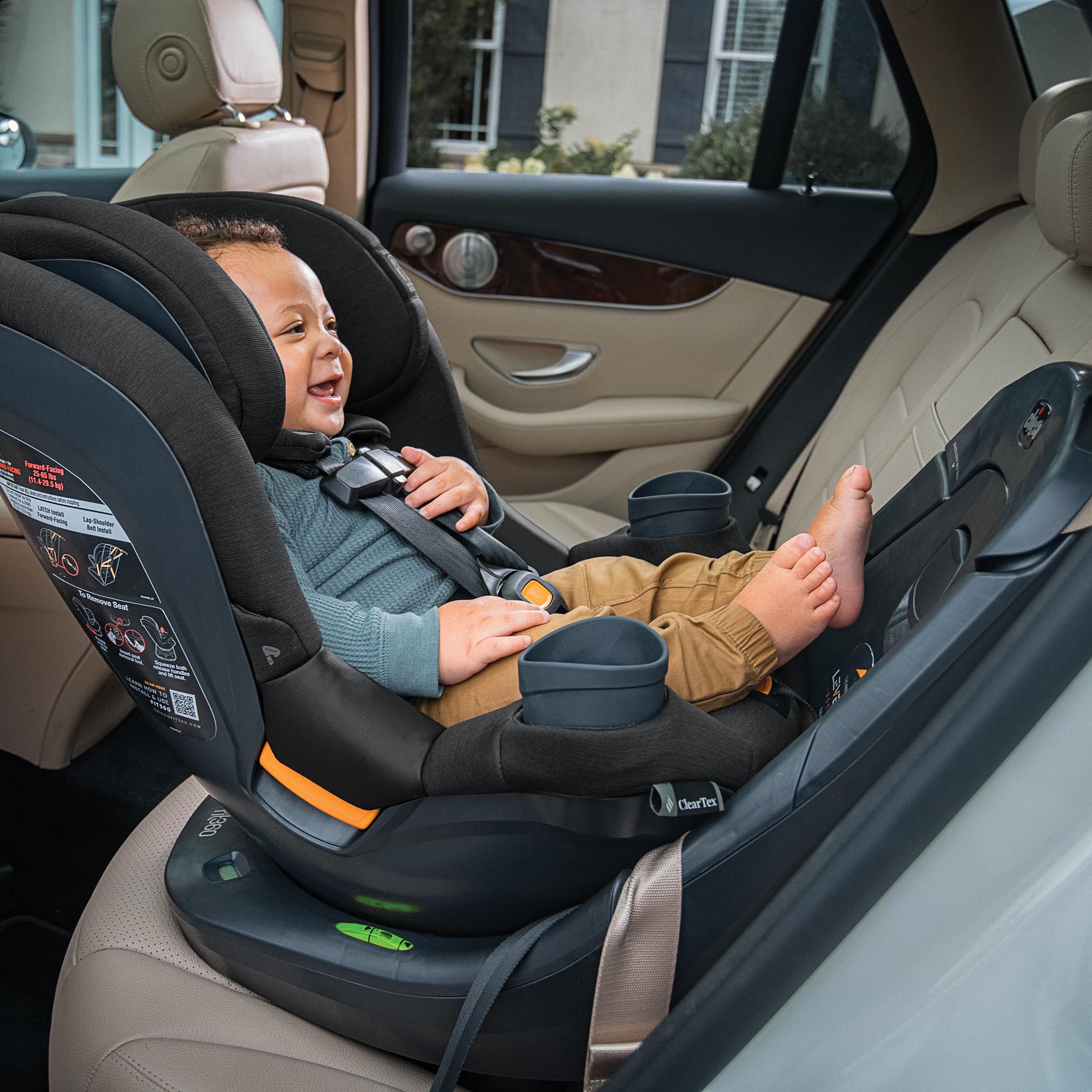 Foto 7 pulgar | Asiento De Coche Convertible Chicco Fit360 Cleartex Black - Venta Internacional.