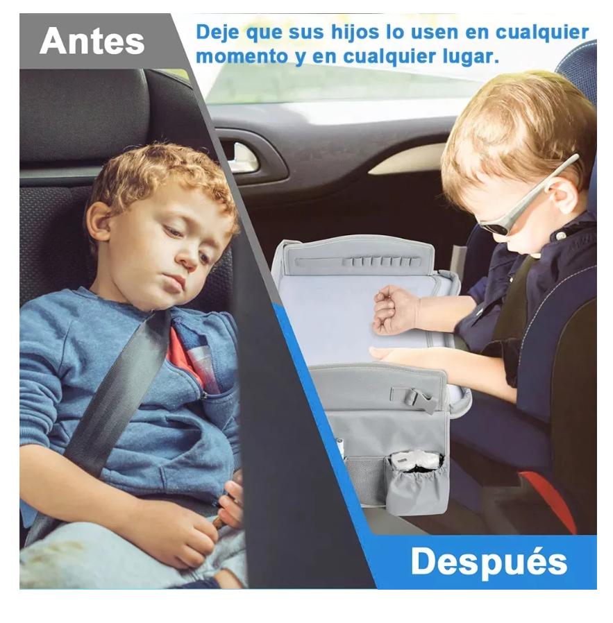 Foto 4 pulgar | Mesa Multifuncional Para Coche Con Bandeja De Viaje Niños