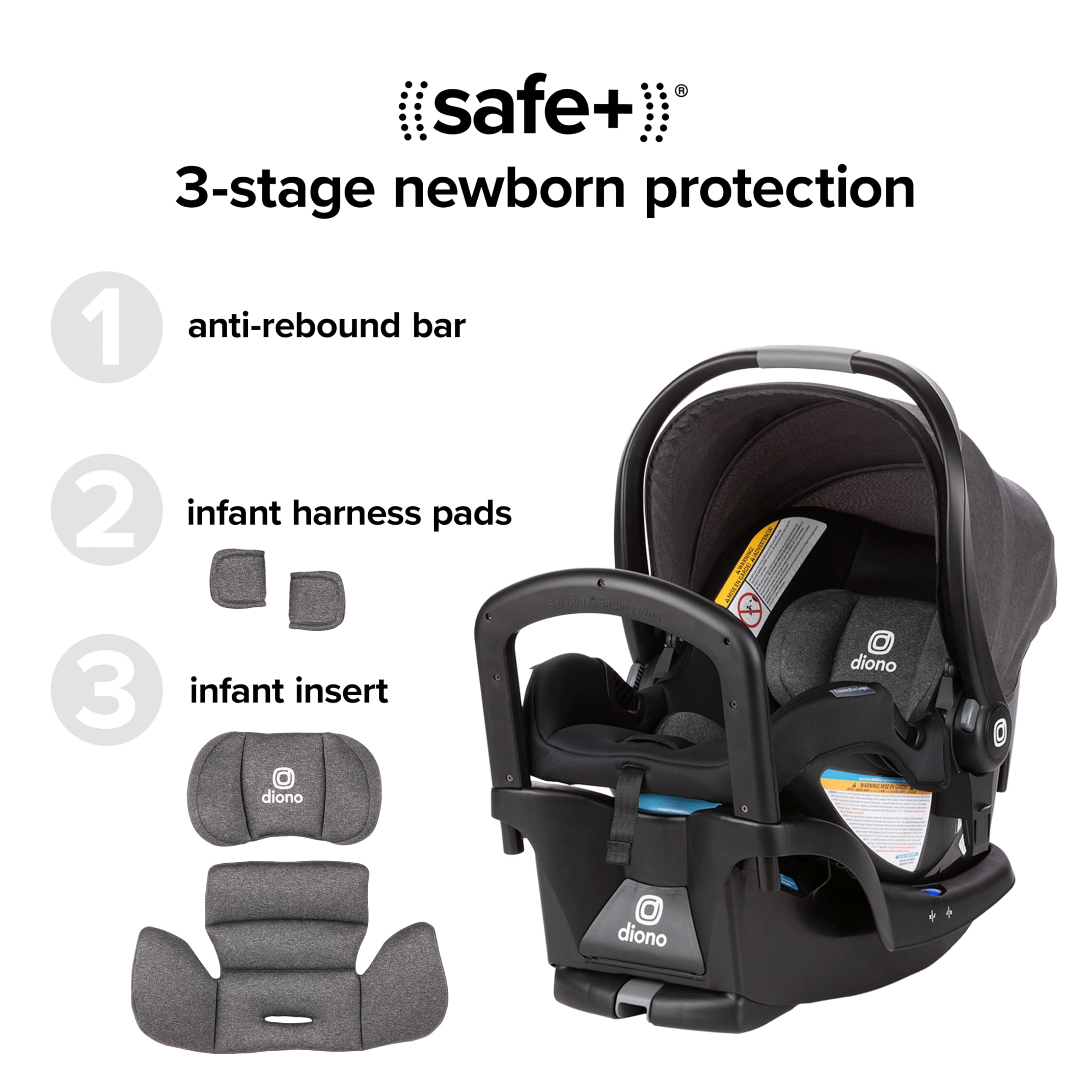 Foto 4 pulgar | Sistema De Viaje Diono Quantum 4 3 En 1 Con Liteclik 30 R Safeplus - Venta Internacional.