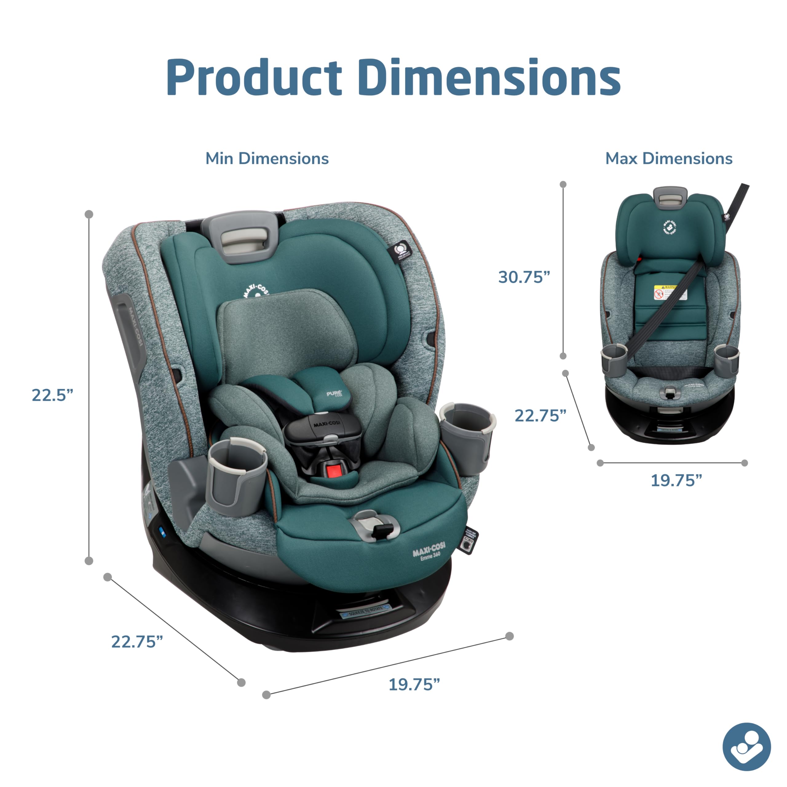 Foto 4 pulgar | Asiento De Coche Convertible Maxi-cosi Emme 360 Rotating Meadow - Venta Internacional.