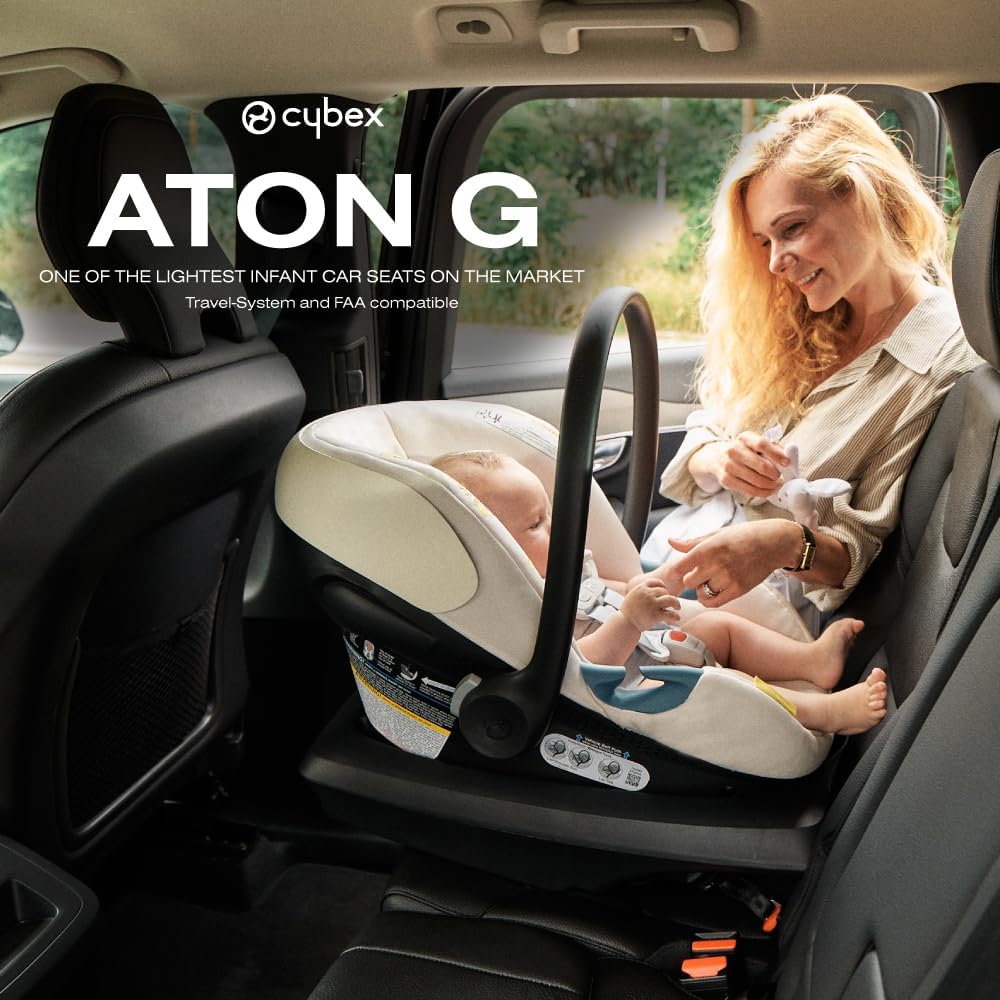 Foto 3 pulgar | Asiento De Coche Infantil Cybex Aton G Con Impacto Lateral Lineal Azul Océano - Venta Internacional.
