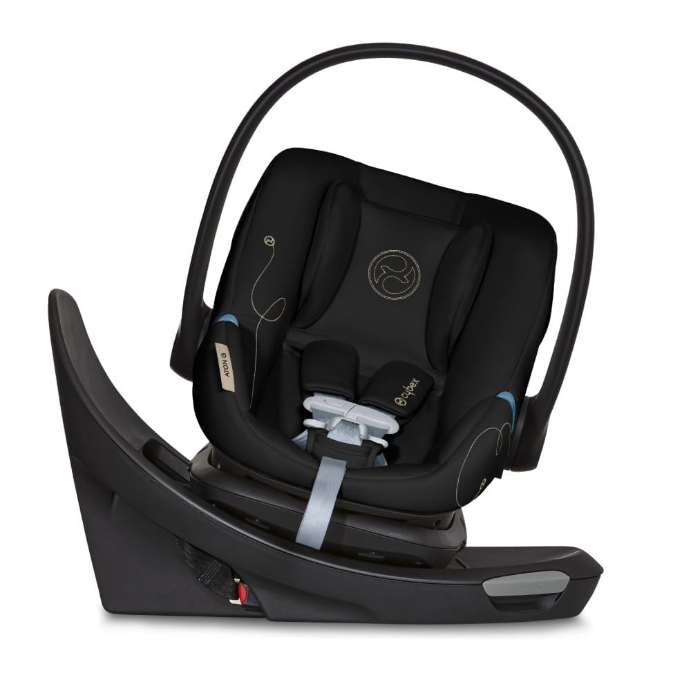Foto 1 | Asiento De Coche Infantil Cybex Aton G Giratorio Con Rotación De 180° En Forma De Luna Negra - Venta Internacional.