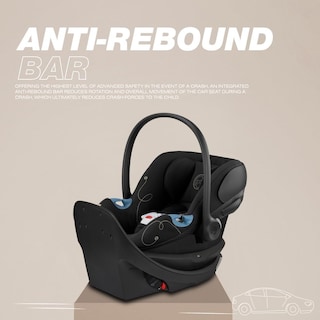 Foto 4 | Asiento De Coche Infantil Cybex Aton G Giratorio Con Rotación De 180° En Forma De Luna Negra - Venta Internacional.