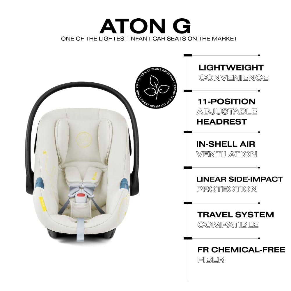Foto 6 pulgar | Asiento De Coche Infantil Cybex Aton G Con Protección Lineal Contra Impactos Laterales - Venta Internacional.