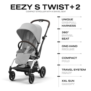 Foto 5 | Cochecito De Bebé Cybex Eezy S Twist +2 V2 Con Asiento Giratorio De 360° - Venta Internacional.