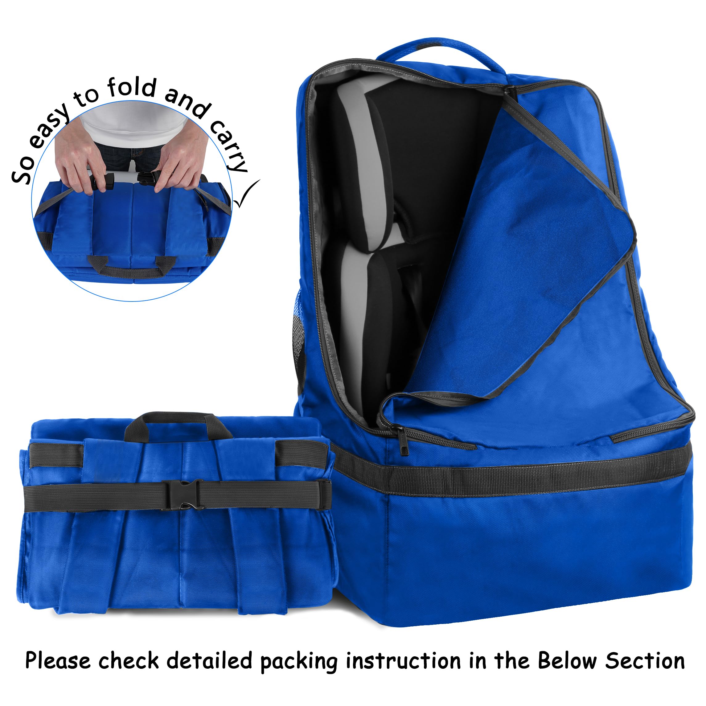 Foto 8 pulgar | Bolsa De Viaje Para Asiento De Coche Mochila Acolchada Yorepek Para Viajes Aéreos - Venta Internacional.