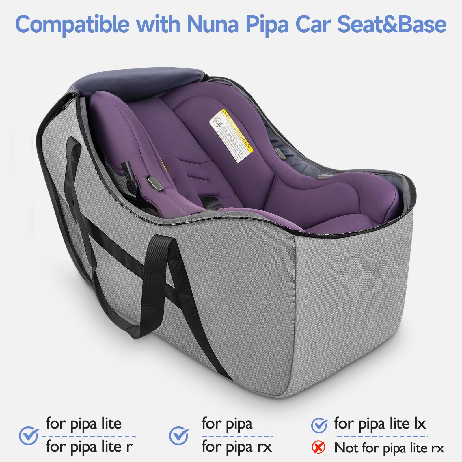 Foto 2 | Bolsa De Viaje Para Asiento De Coche Yorepek Compatible Con Uppababy Mesa V2 - Venta Internacional.