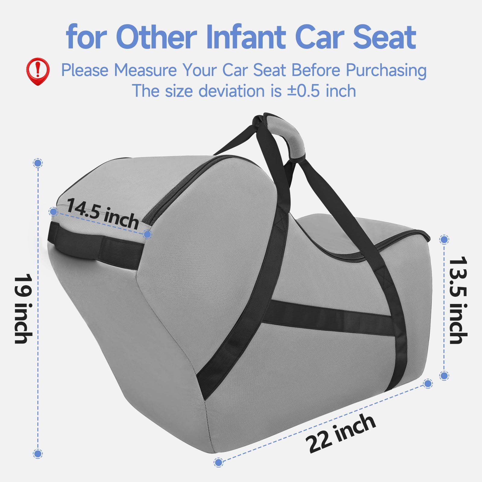 Foto 6 pulgar | Bolsa De Viaje Para Asiento De Coche Yorepek Compatible Con Uppababy Mesa V2 - Venta Internacional.