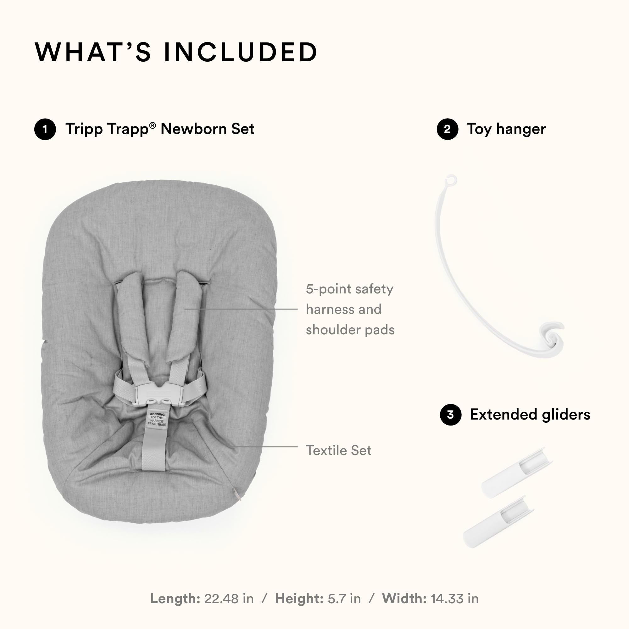 Foto 4 pulgar | Set Para Recién Nacidos Stokke Tripp Trapp Grey Para Recién Nacidos De Hasta 9 Kg - Venta Internacional.