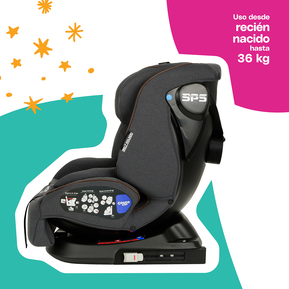 Foto 3 pulgar | Cosco Kids Autoasiento Active Fix