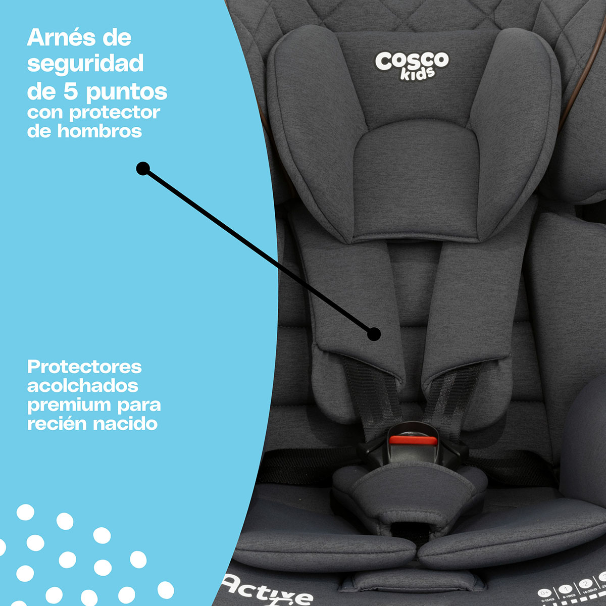 Foto 5 | Cosco Kids Autoasiento Active Fix