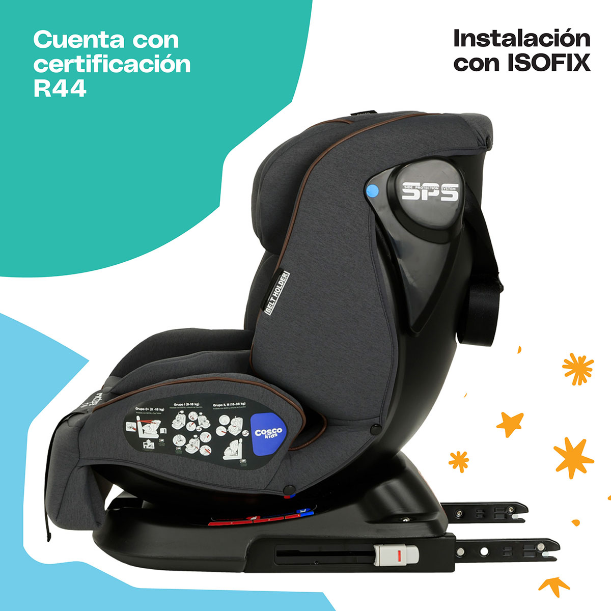 Foto 9 pulgar | Cosco Kids Autoasiento Active Fix
