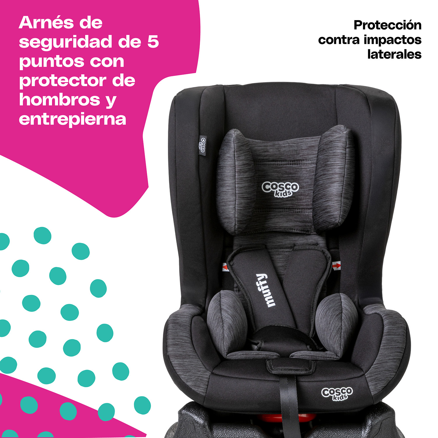 Foto 6 pulgar | Cosco Autoasiento Muffy