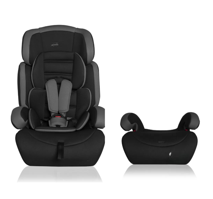 Foto 2 pulgar | Autoasiento Silla Booster Benjo Bebe Carro 9 A 36kg Color Negro Con Gris
