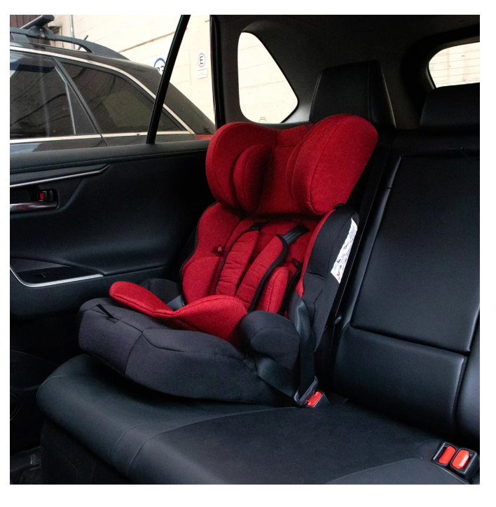 Foto 3 pulgar | Autoasiento Para Carro Silla De Bebe Seguridad 9m A 11 Años Color Rojo Liso