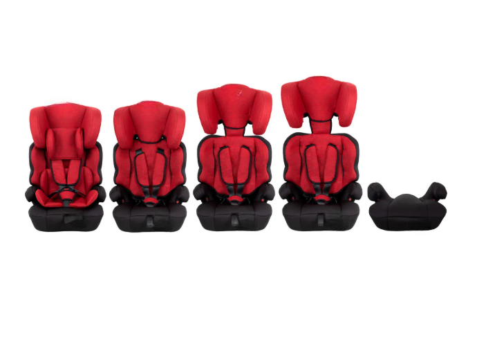 Foto 6 pulgar | Autoasiento Para Carro Silla De Bebe Seguridad 9m A 11 Años Color Rojo Liso
