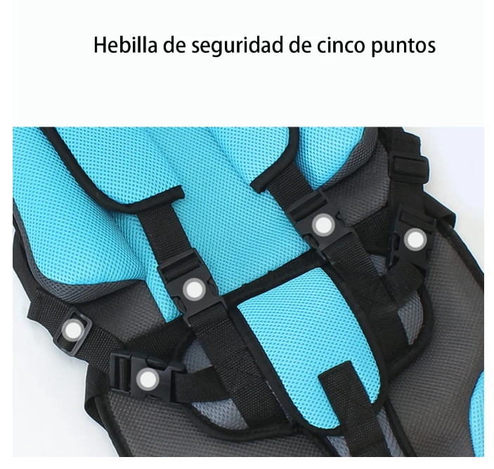 Foto 5 pulgar | Auto Silla Para Bebe Plegabl Seguridad Silla Calidad Alta Azul Del Lago