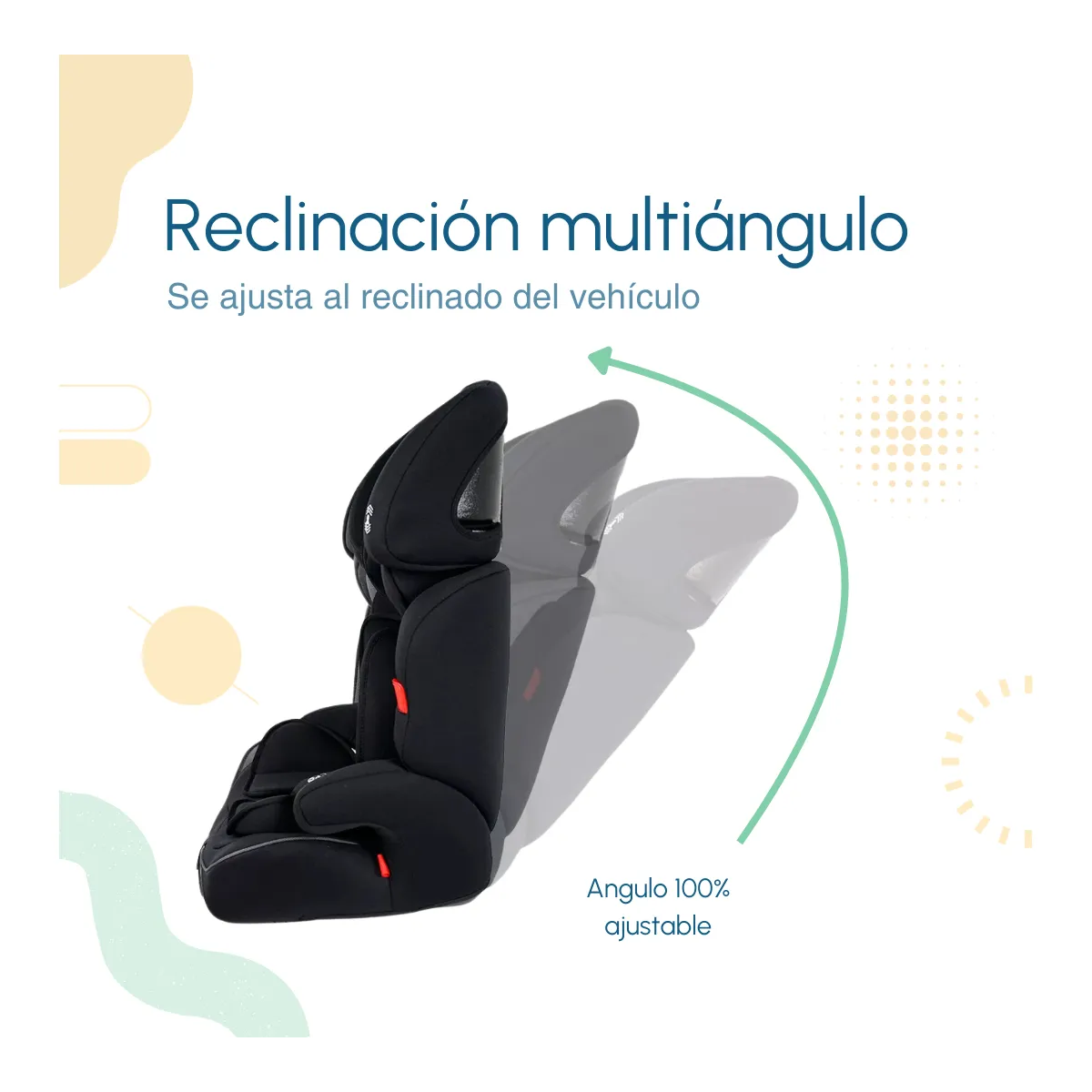 Foto 4 pulgar | Autoasiento Booster Bebe Para Silla Seguridad  9 A 36 Kg Eo Safe Imports Esi-20899 Negro