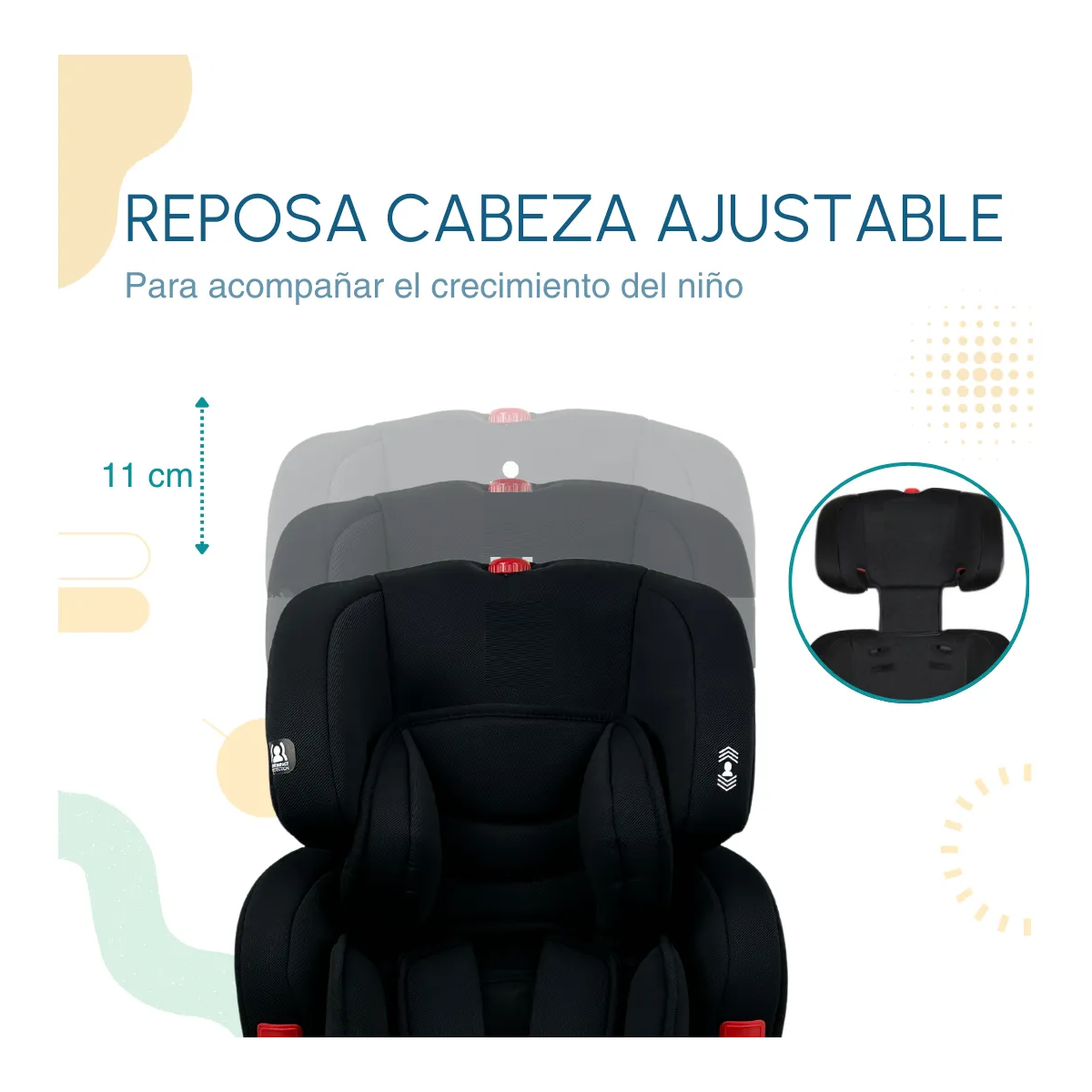 Foto 5 pulgar | Autoasiento Booster Bebe Para Silla Seguridad  9 A 36 Kg Eo Safe Imports Esi-20899 Negro