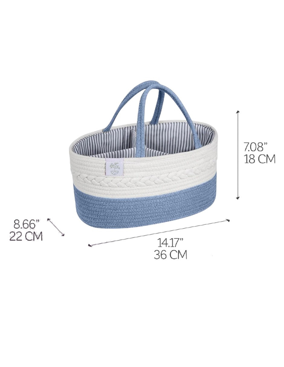 Foto 3 pulgar | Cesta Organizadora para Bebé Azul
