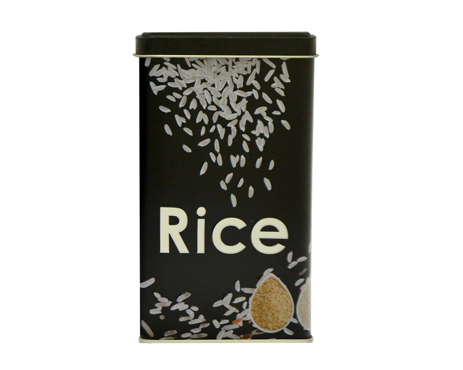 Foto 3 pulgar | Contenedor de Lata "RICE" 1.5 l Good & Good M25-LO0004 color Negro de Estaño