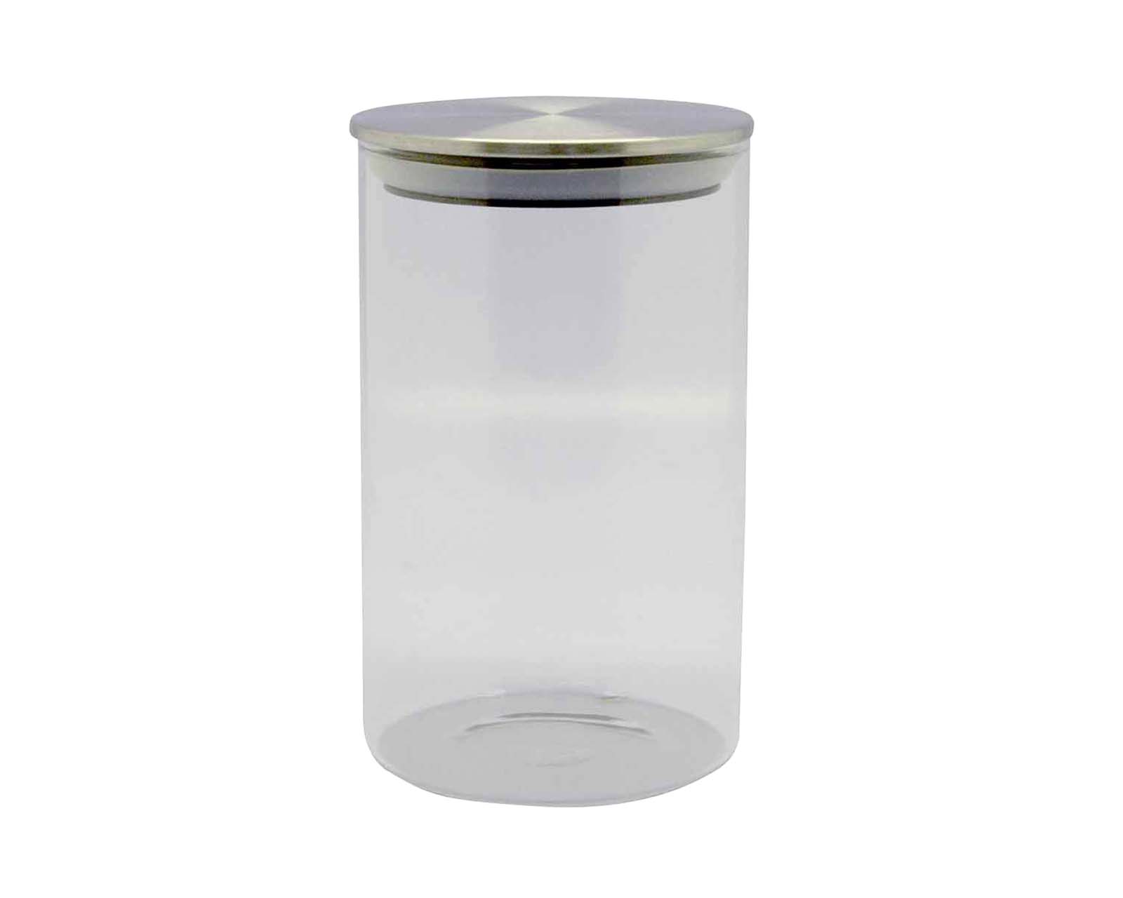 Contenedor Hermético Redondo con Tapa 500 ml Good & Good M10-CR0012 Transparente Cristal/Acero