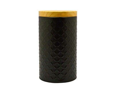 Foto 1 | Contenedor de Lata con Tapa 1.5 l Good & Good M25-LO0012 color Negro de Estaño