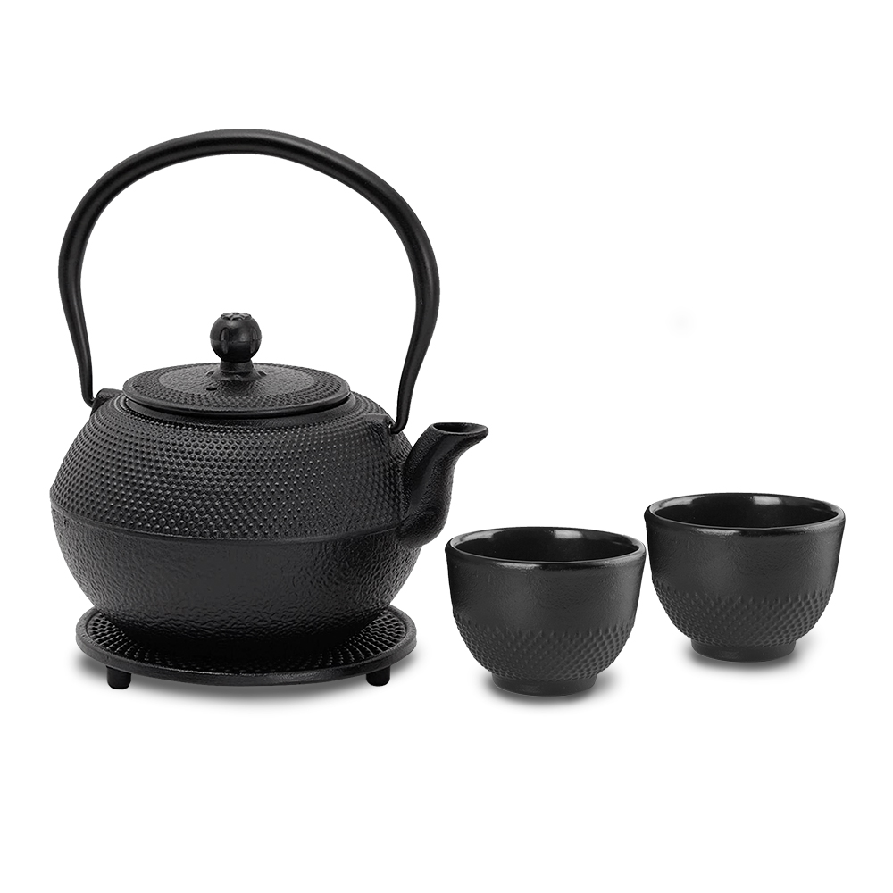Foto 2 pulgar | Tetera Japonesa de Hierro Fundido 1.2 l Redlemon 80252 Negro