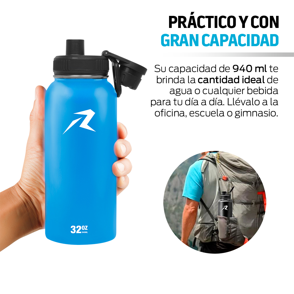 Foto 7 | Termo de Acero Inoxidable 940 ml Redlemon 79051 Azul