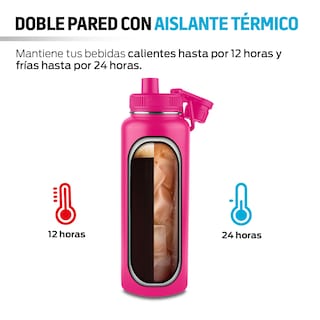 Foto 4 | Termo de Acero Inoxidable Térmico 1.2 l Redlemon 79053 Rosa