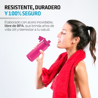 Foto 5 | Termo de Acero Inoxidable 532 ml Redlemon 79755 Rosa
