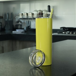 Foto 3 | Termo Metálico Iliosinnova Doble Acero Inoxidable Amarillo 20 Oz
