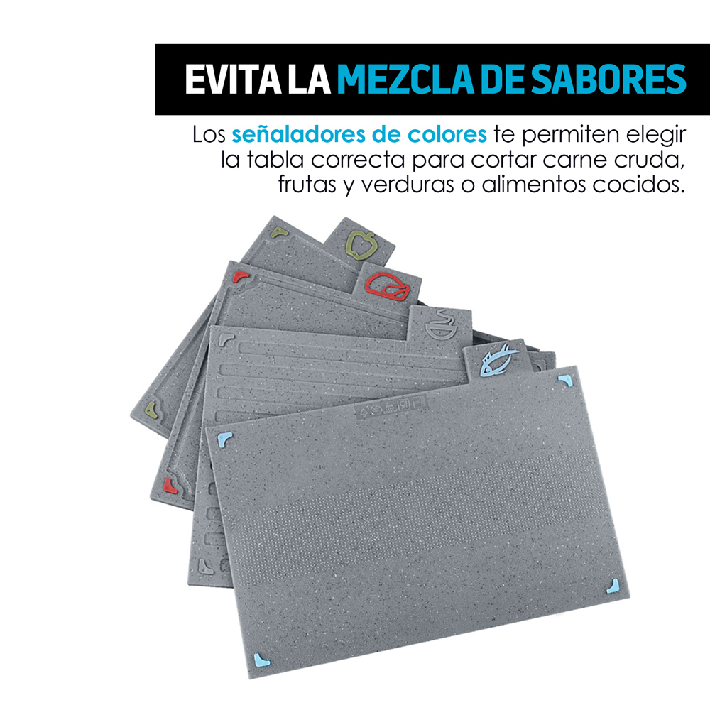 Foto 4 pulgar | Tablas para Picar Redlemon 80237 color Gris 4 Piezas