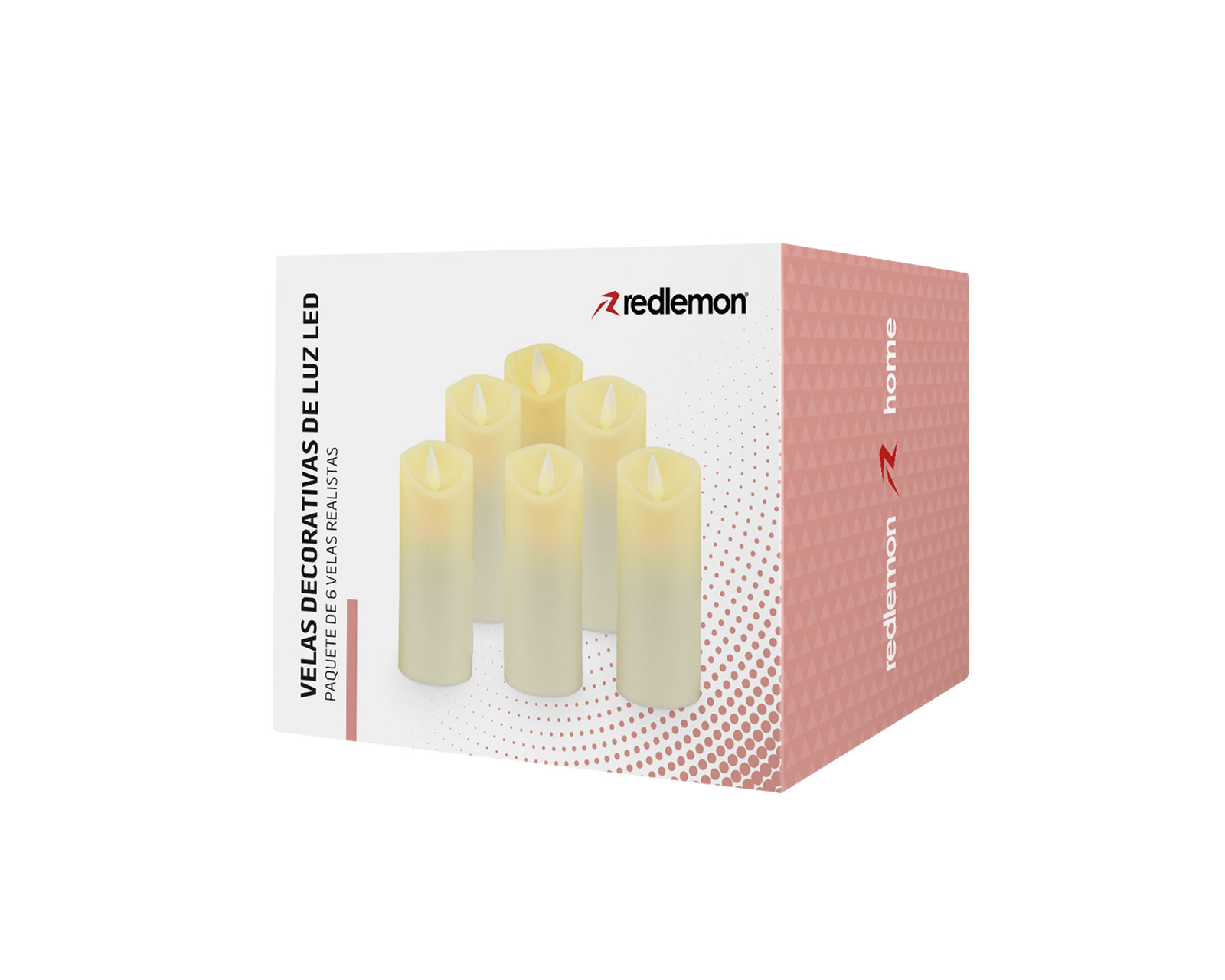 Foto 4 pulgar | Paquete de Velas Led Redlemon 79273 color Blanco Largas de Pilas Flama Realista de 6 Piezas