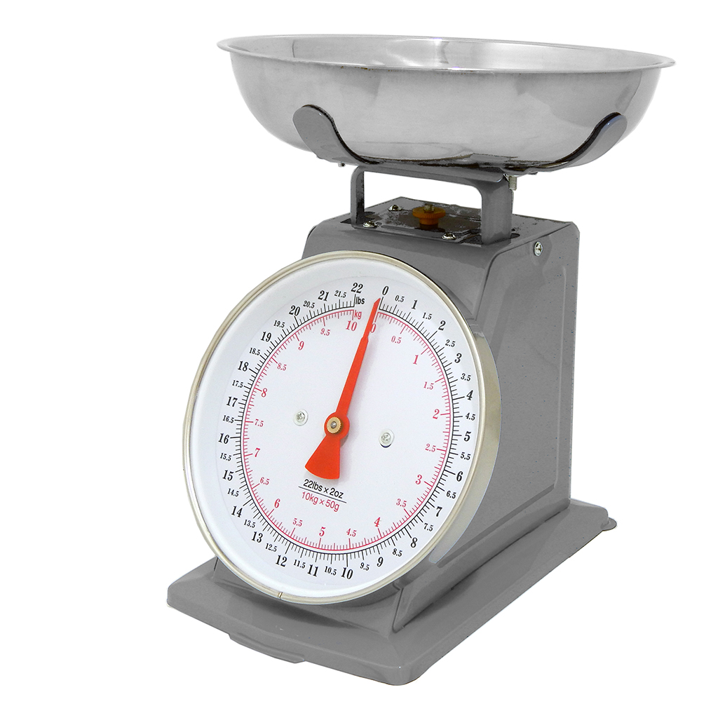 Foto 4 pulgar | Báscula de Cocina 10 kg Retro color Gris